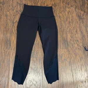 lululemon scalloped black leggings
